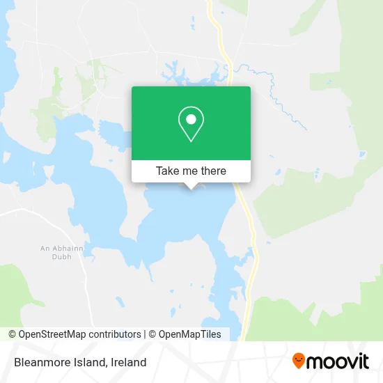 Bleanmore Island map