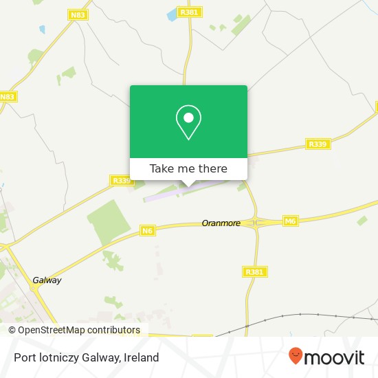 Port lotniczy Galway map