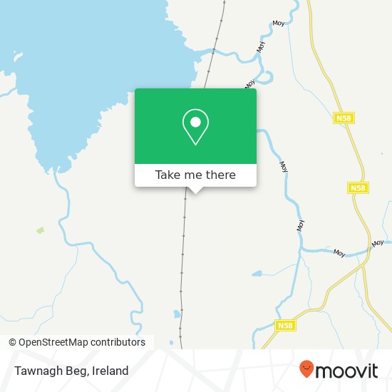 Tawnagh Beg map