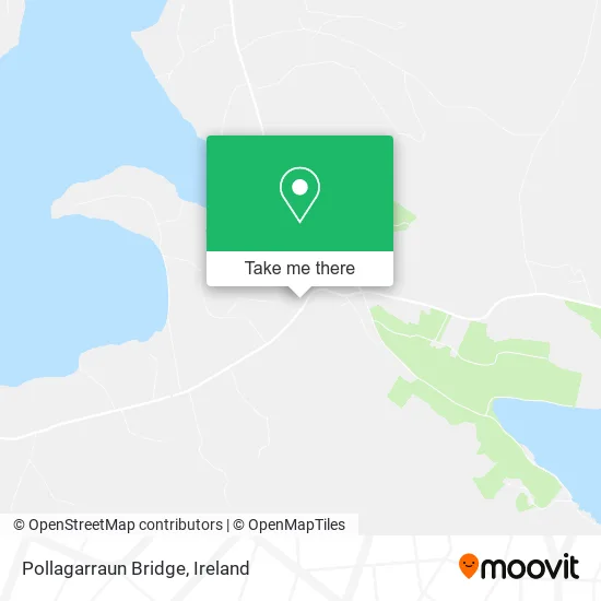 Pollagarraun Bridge map