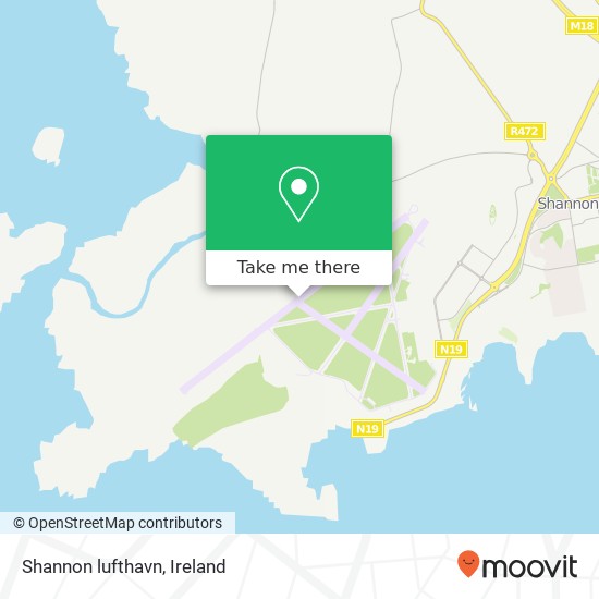 Shannon lufthavn map