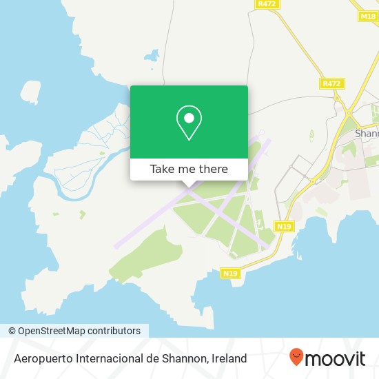 Aeropuerto Internacional de Shannon map