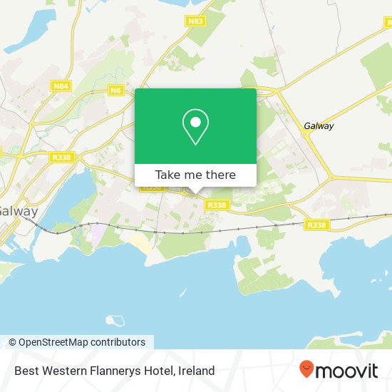 Best Western Flannerys Hotel map