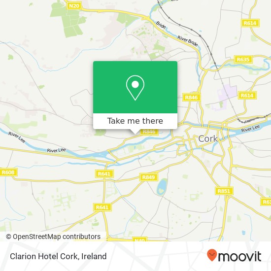 Clarion Hotel Cork map