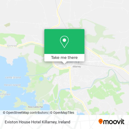 Eviston House Hotel Killarney map