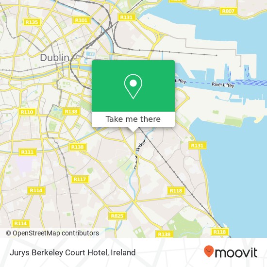 Jurys Berkeley Court Hotel map