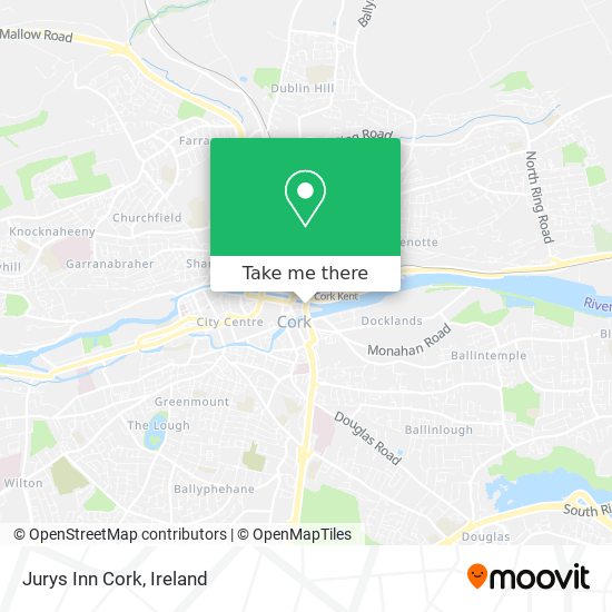 Jurys Inn Cork map