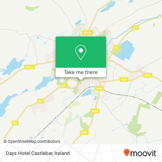 Days Hotel Castlebar map