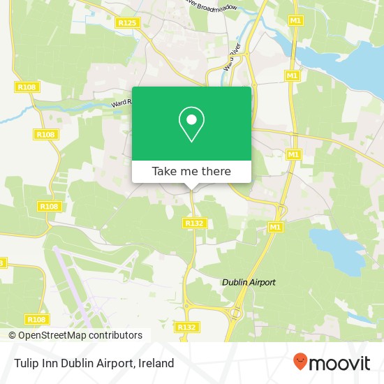 Tulip Inn Dublin Airport map