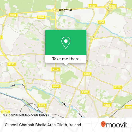 Ollscoil Chathair Bhaile Átha Cliath map