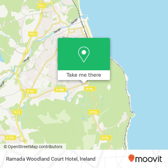 Ramada Woodland Court Hotel map