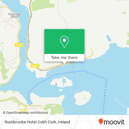 Rushbrooke Hotel Cobh Cork map