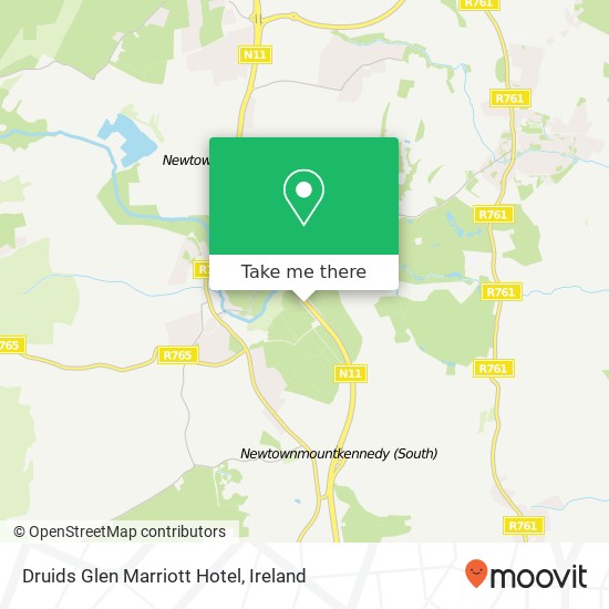 Druids Glen Marriott Hotel map
