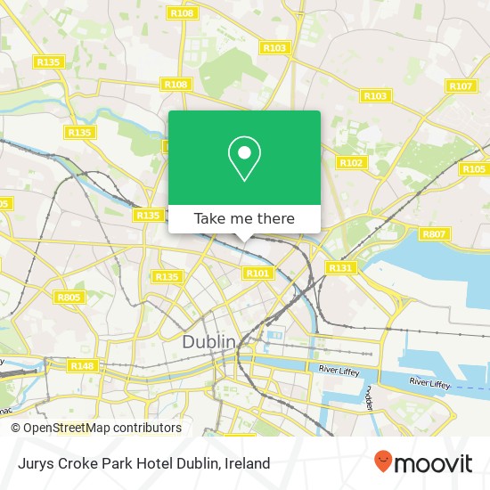 Jurys Croke Park Hotel Dublin plan