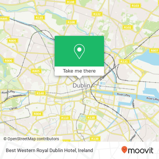 Best Western Royal Dublin Hotel map