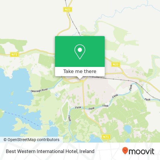 Best Western International Hotel map