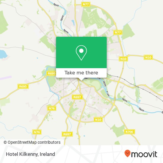 Hotel Kilkenny map