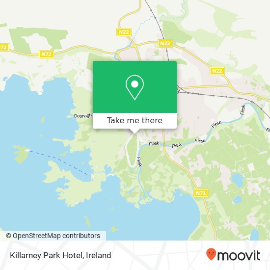 Killarney Park Hotel map