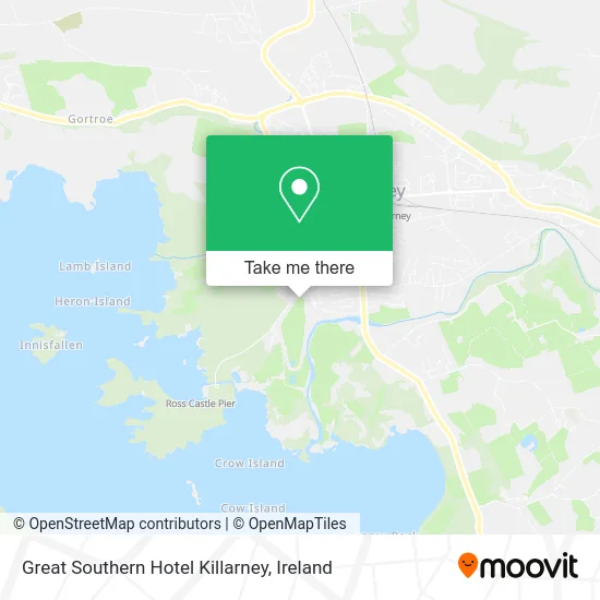 Great Southern Hotel Killarney map