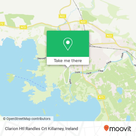 Clarion Htl Randles Crt Killarney map