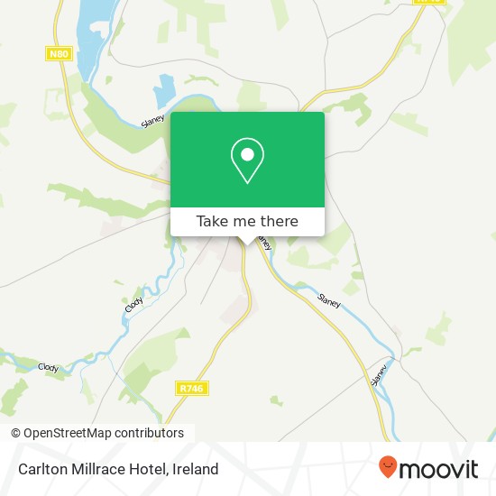 Carlton Millrace Hotel map