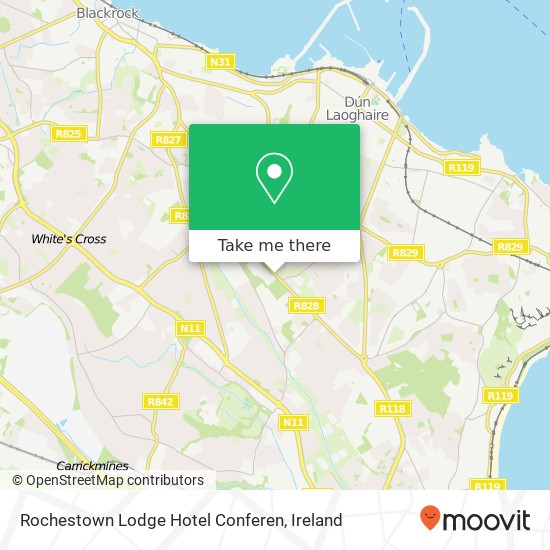 Rochestown Lodge Hotel Conferen map