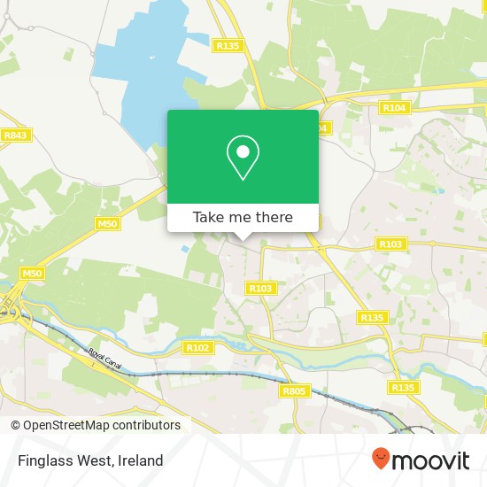Finglass West map