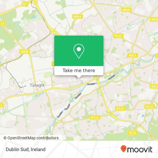 Dublín Sud map