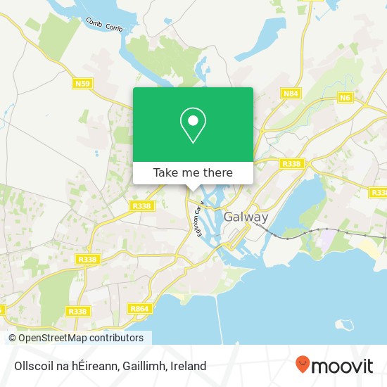 Ollscoil na hÉireann, Gaillimh map