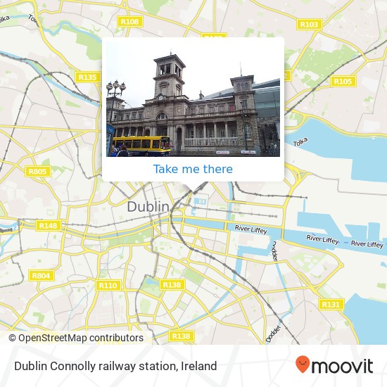 Dublin Connolly railway station map