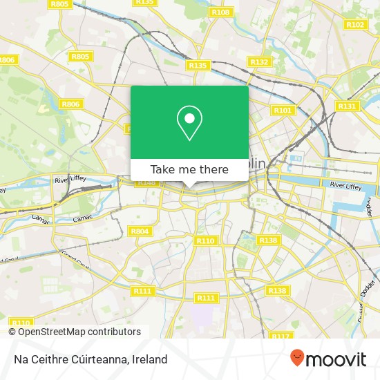 Na Ceithre Cúirteanna map