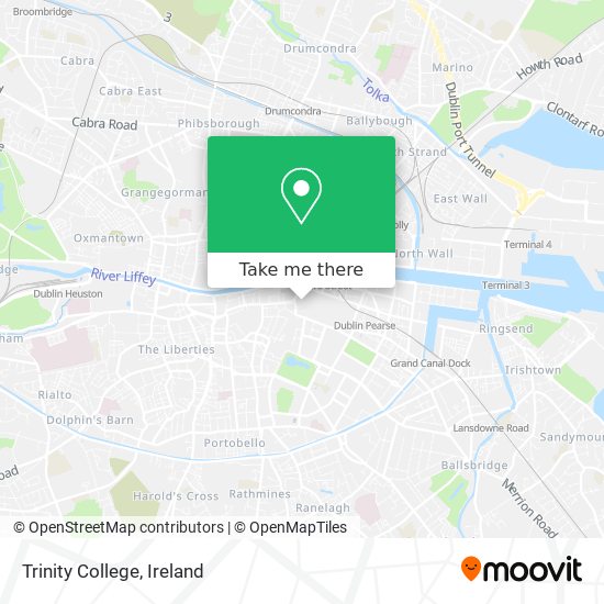 Trinity College map