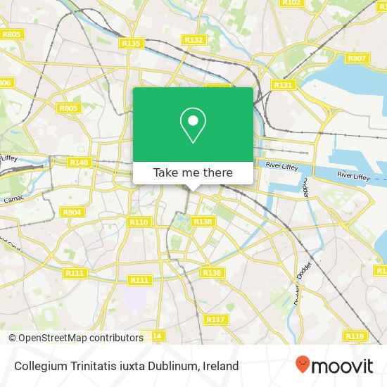 Collegium Trinitatis iuxta Dublinum map