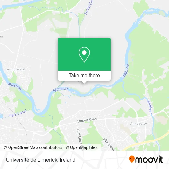 Université de Limerick map