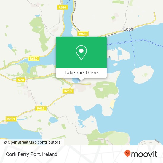 Cork Ferry Port map
