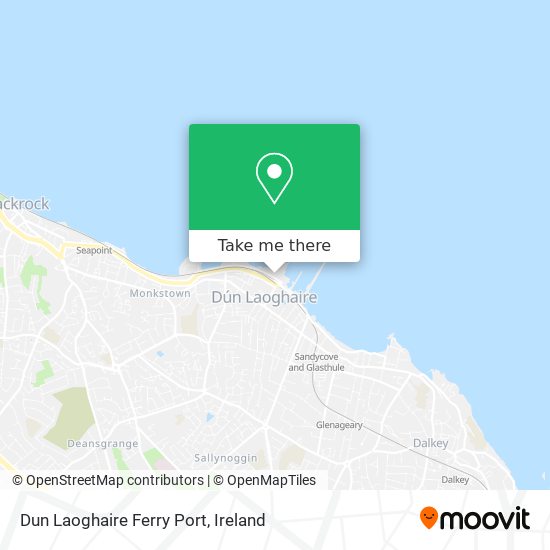 Dun Laoghaire Ferry Port map