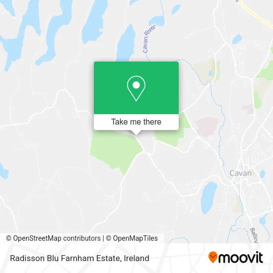 Radisson Blu Farnham Estate map