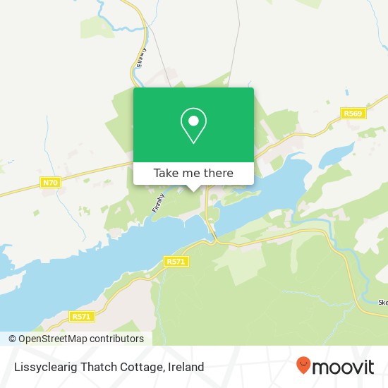 Lissyclearig Thatch Cottage map