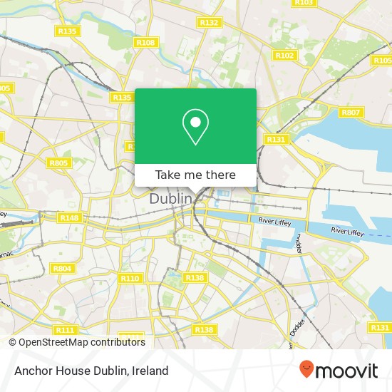 Anchor House Dublin map