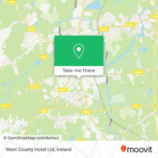 West County Hotel Ltd map