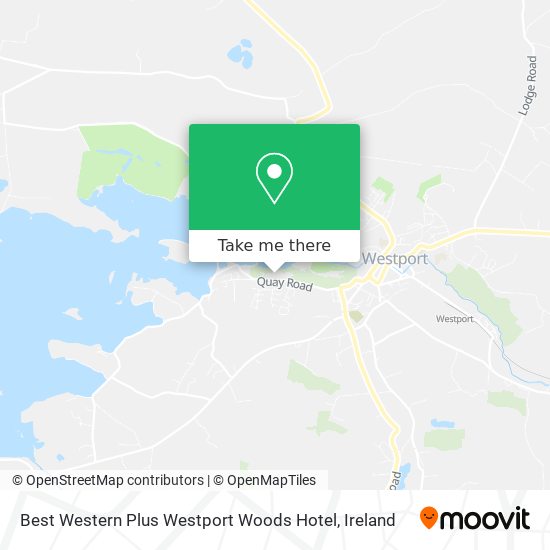 Best Western  Plus Westport Woods Hotel map