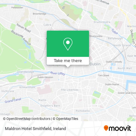 Maldron Hotel Smithfield map