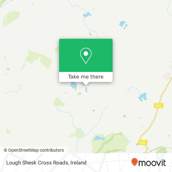 Lough Shesk Cross Roads map