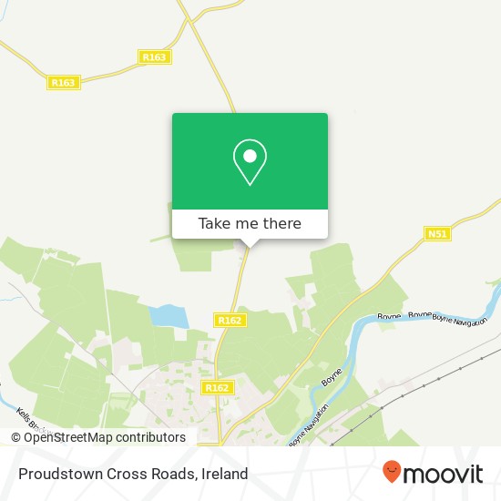 Proudstown Cross Roads map
