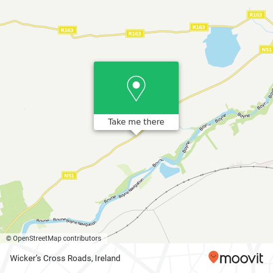 Wicker’s Cross Roads map