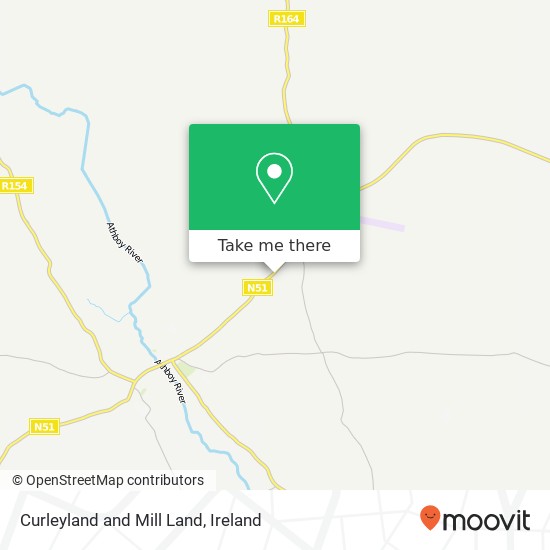 Curleyland and Mill Land map