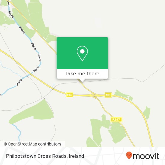 Philpotstown Cross Roads map