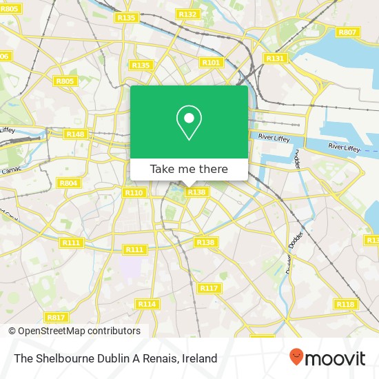 The Shelbourne Dublin A Renais map