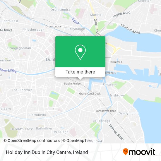 Holiday Inn Dublin City Centre map