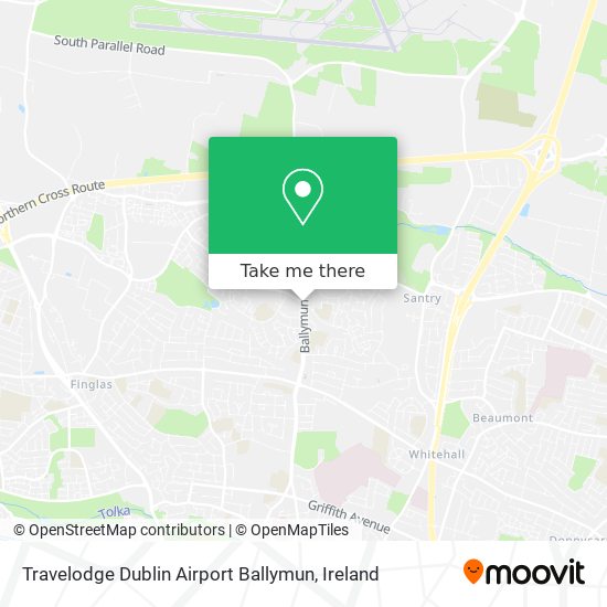 Travelodge Dublin Airport Ballymun map